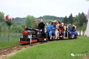 五一節(jié)過(guò)后景依舊 小火車帶你游桃源~